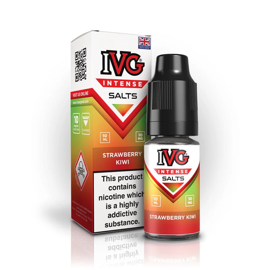 IVG Intense Nic Salts | Box of 10 - Eliquid Base - Strawberry Kiwi