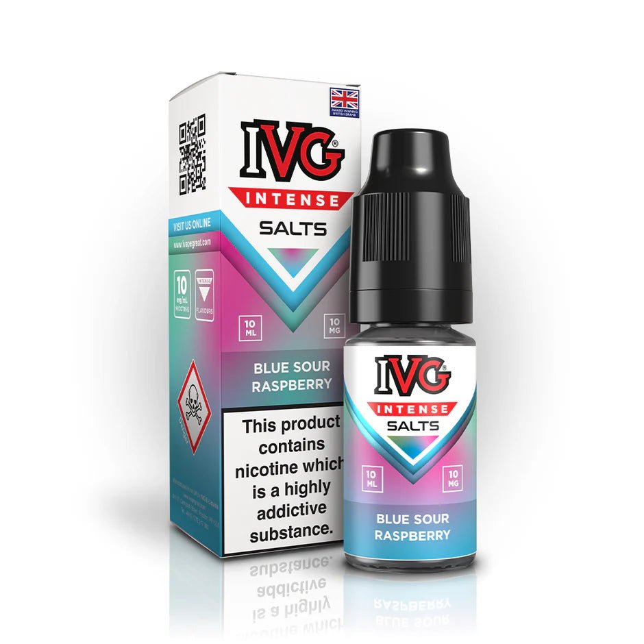 IVG Intense Nic Salts | Box of 10 - Eliquid Base - Blue Sour Raspberry