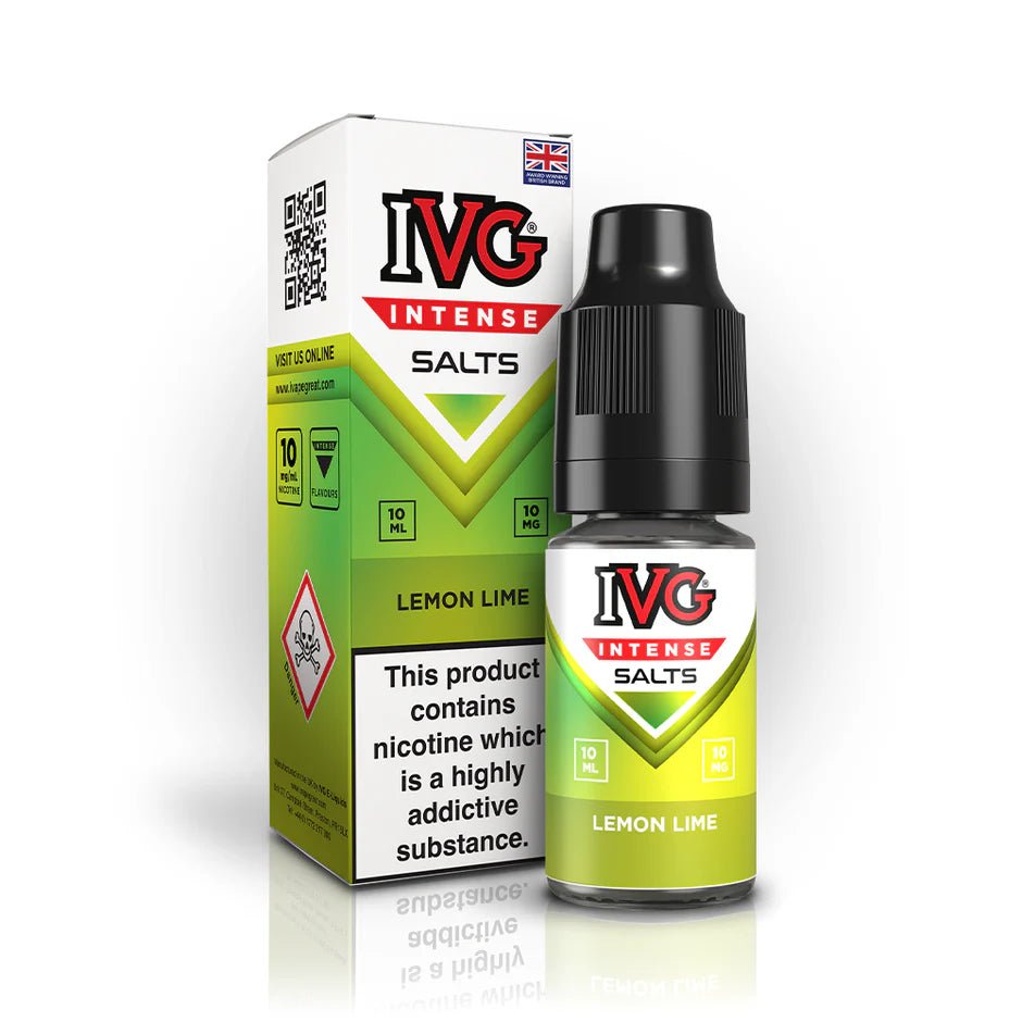 IVG Intense Nic Salts | Box of 10 - Eliquid Base - Lemon Lime