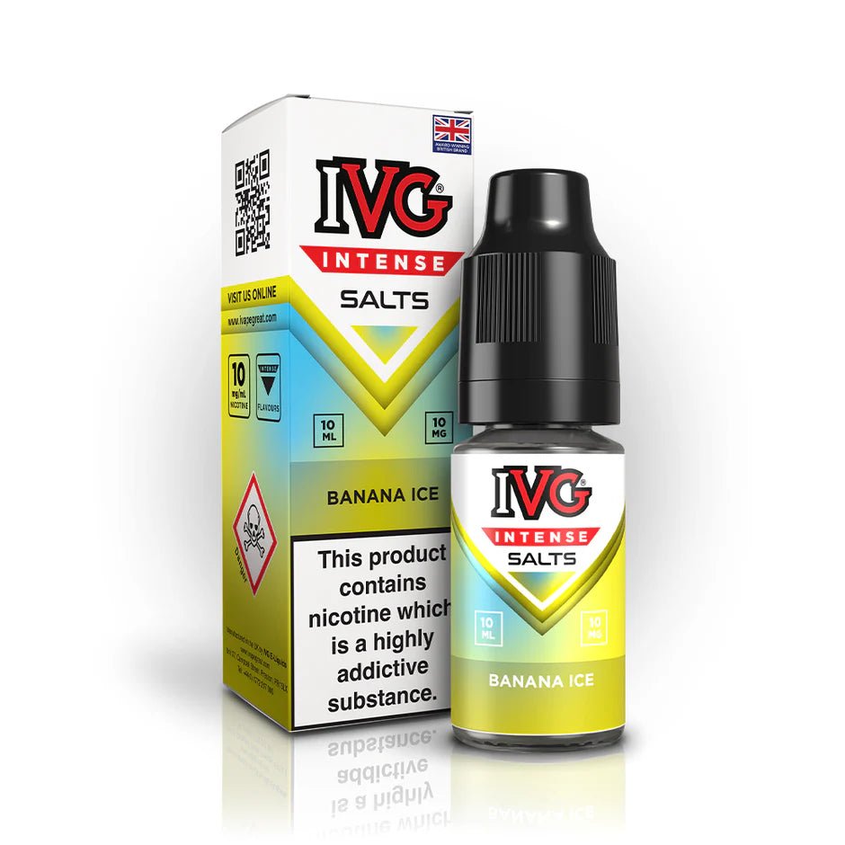 IVG Intense Nic Salts | Box of 10 - Eliquid Base - Banana Ice