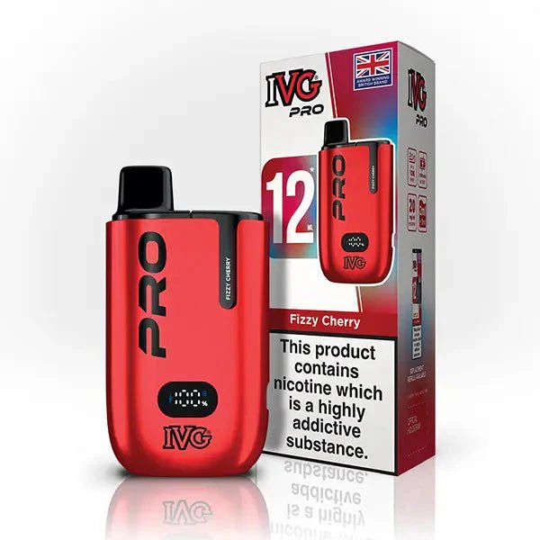 IVG Pro 10K Disposable Vape Device 20MG,  Fizzy Cherry