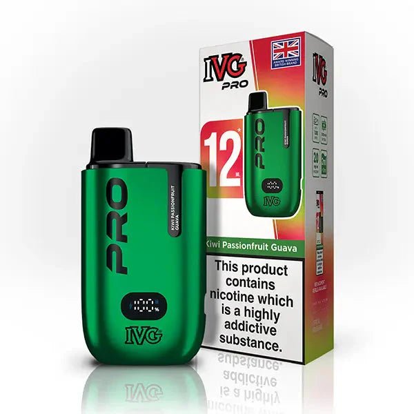 IVG Pro 10K Disposable Vape Device 20MG,  Kiwi Passionfruit Guava