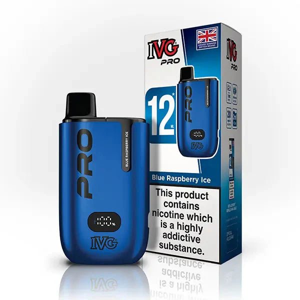 IVG Pro 10K Disposable Vape Device 20MG,  Blue Raspberry Ice