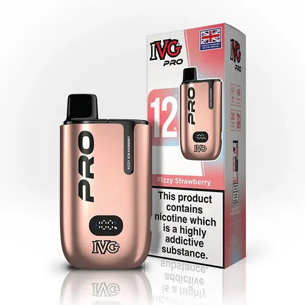 IVG Pro 10K Disposable Vape Device 20MG, Fizzy Strawberry