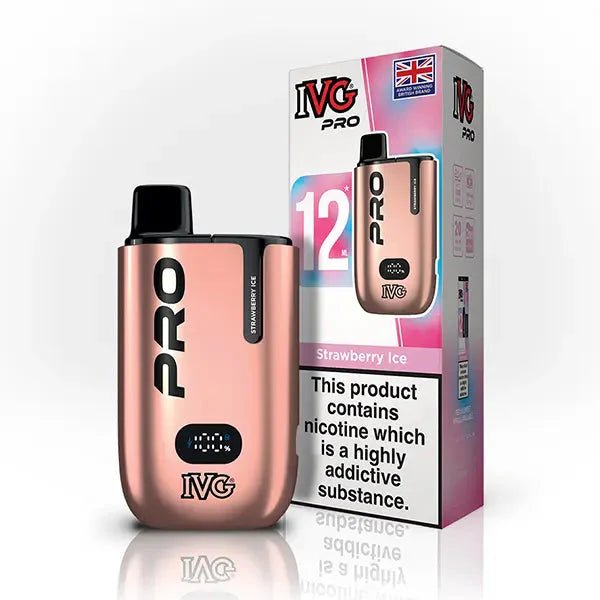 IVG Pro 10K Disposable Vape Device 20MG, Strawberry Ice