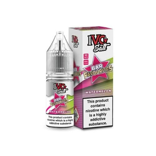 IVG Salts 10ml IVG Bar Favourites - Pack of 10 - Eliquid Base - Watermelon