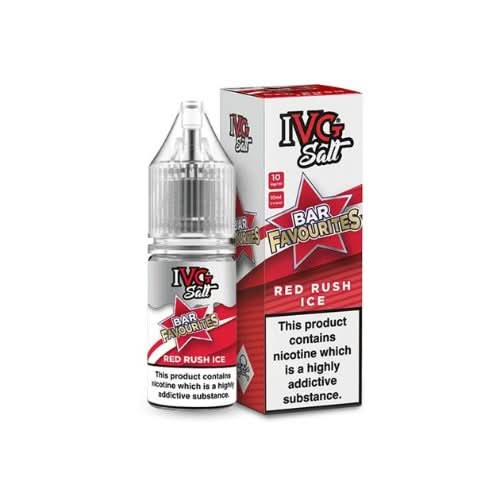 IVG Salts 10ml IVG Bar Favourites - Pack of 10 - Eliquid Base - Red Rush Ice
