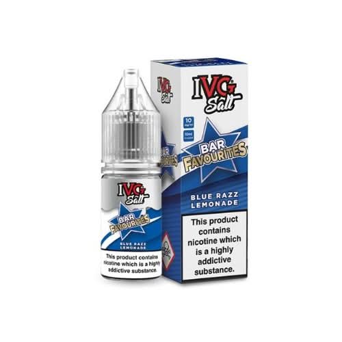 IVG Salts 10ml IVG Bar Favourites - Pack of 10 - Eliquid Base - Blue Razz Lemonade