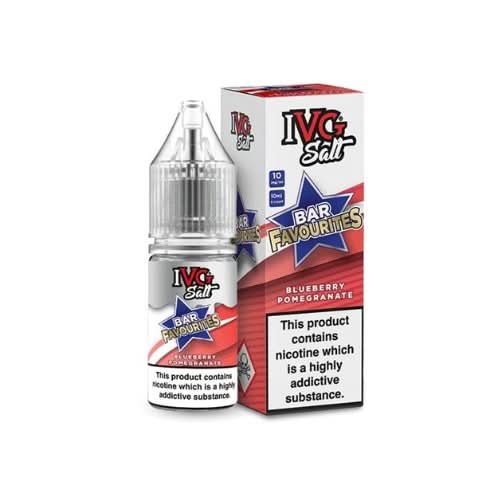 IVG Salts 10ml IVG Bar Favourites - Pack of 10 - Eliquid Base - Blueberry Pomegranate
