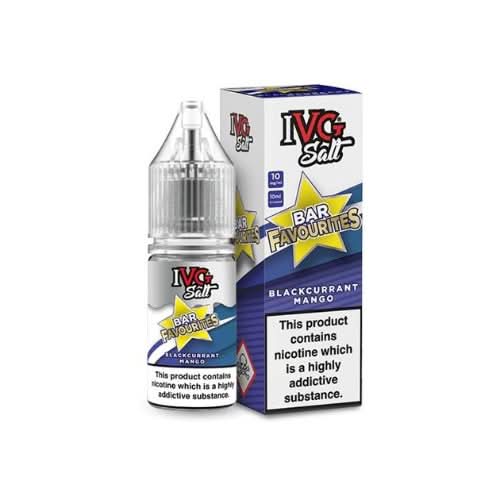 IVG Salts 10ml IVG Bar Favourites - Pack of 10 - Eliquid Base - Blackcurrant Mango
