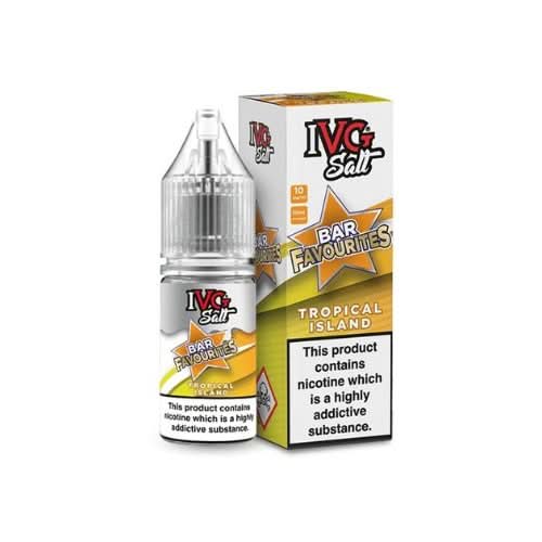 IVG Salts 10ml IVG Bar Favourites - Pack of 10 - Eliquid Base - Tropical Island