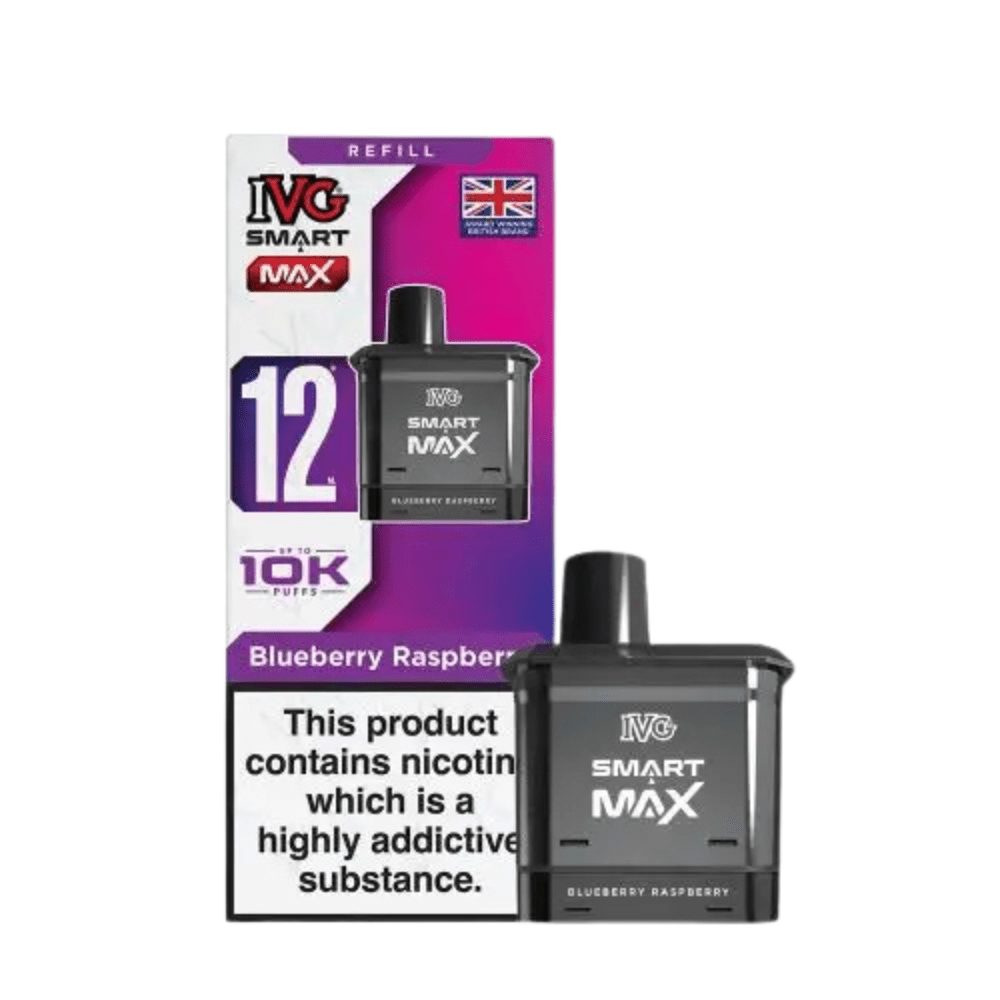 IVG Smart Max 10,000 Prefilled Pods - Eliquid Base - Blueberry Raspberry