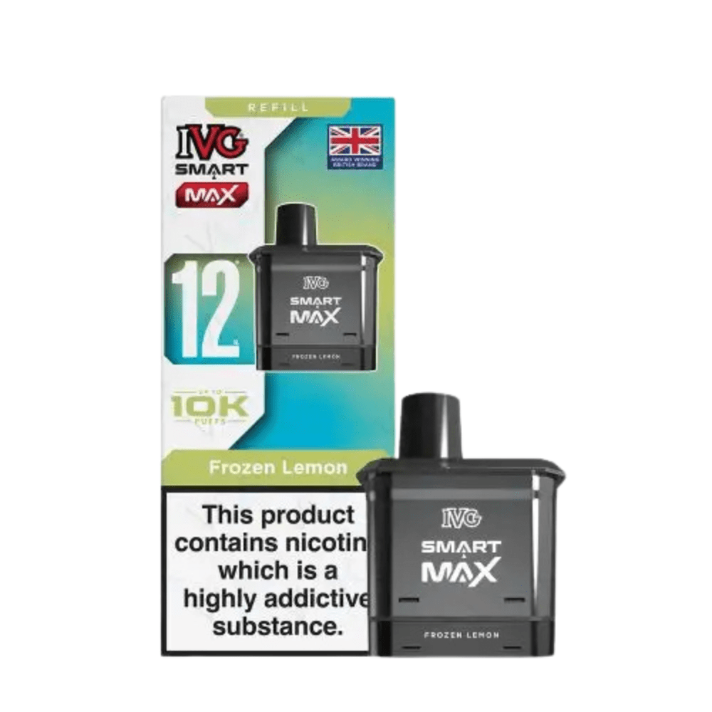 IVG Smart Max 10,000 Prefilled Pods - Eliquid Base - Frozen Lemon