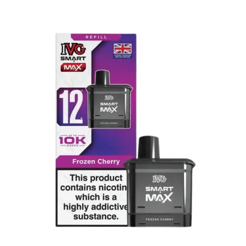 IVG Smart Max 10,000 Prefilled Pods - Eliquid Base - Frozen Cherry