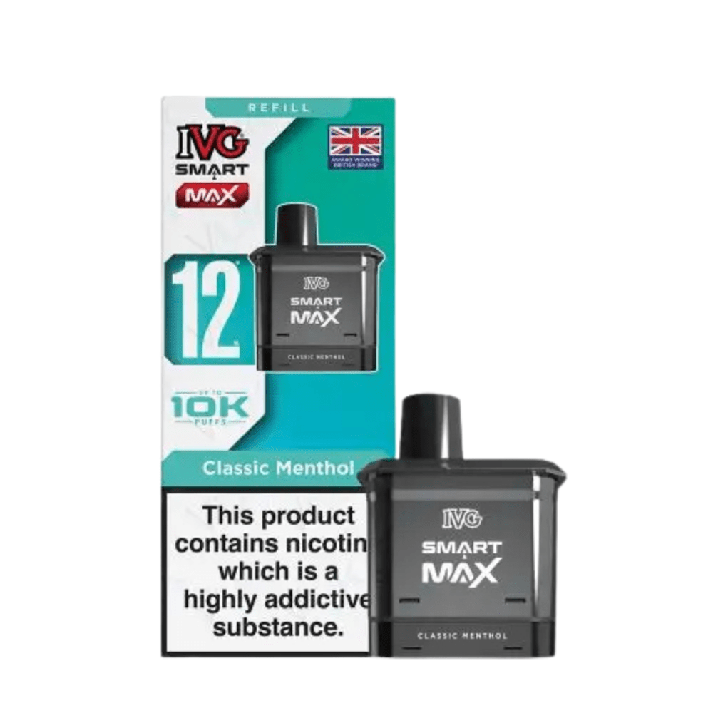 IVG Smart Max 10,000 Prefilled Pods - Eliquid Base - Classic Menthol