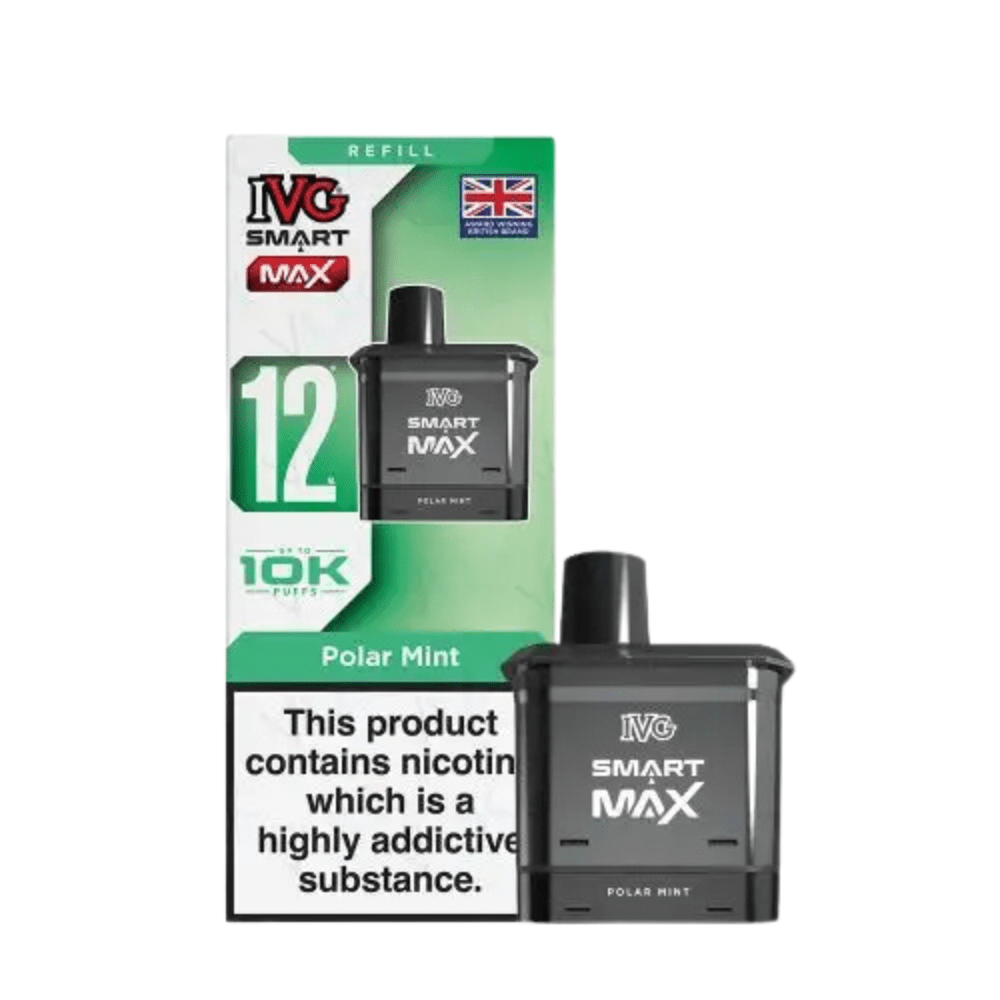 IVG Smart Max 10,000 Prefilled Pods - Eliquid Base - Polar Mint