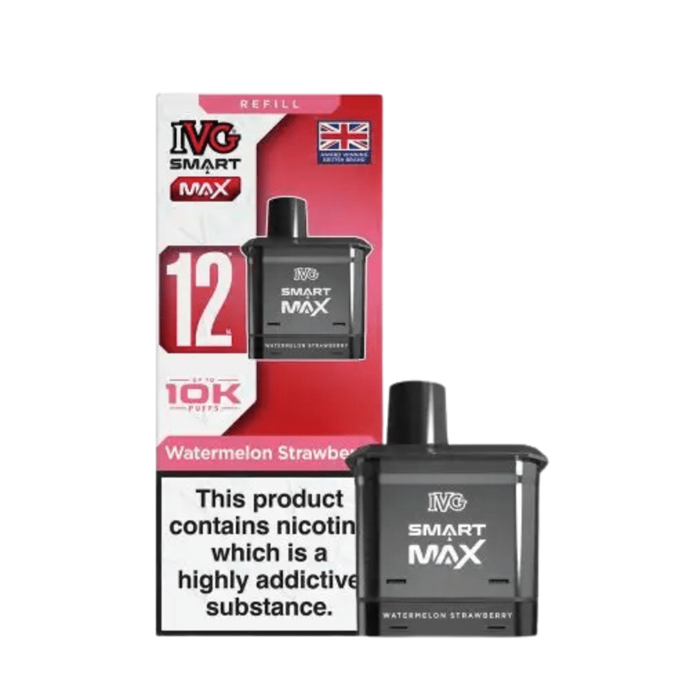 IVG Smart Max 10,000 Prefilled Pods - Eliquid Base - Watermelon Strawberry