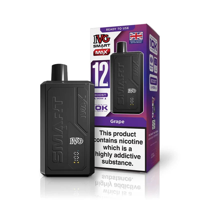 IVG Smart Max 10K Disposable Pod Kit - Eliquid Base - Grape