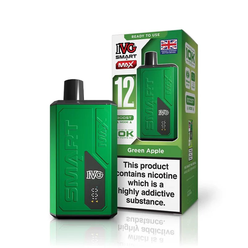 IVG Smart Max 10K Disposable Pod Kit - Eliquid Base - Green Apple