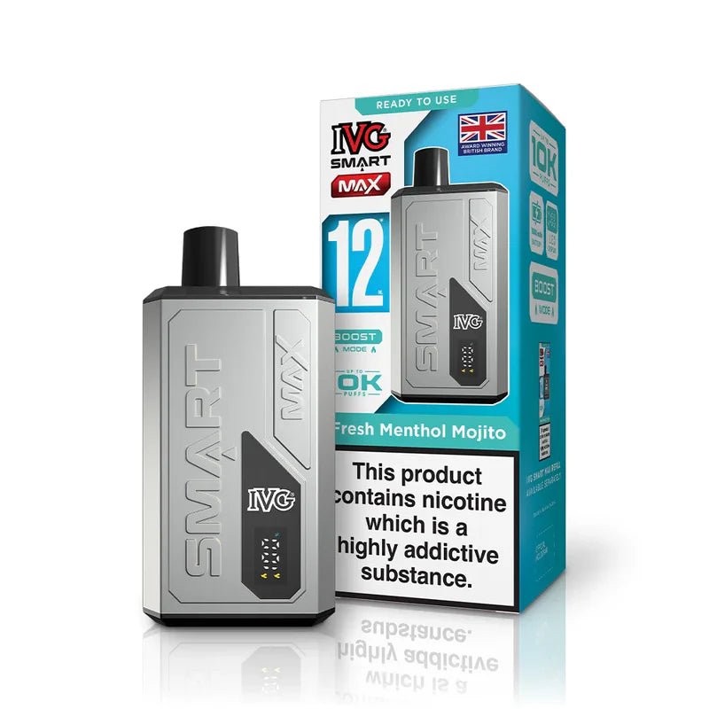 IVG Smart Max 10K Disposable Pod Kit - Eliquid Base - Fresh Menthol Mojito
