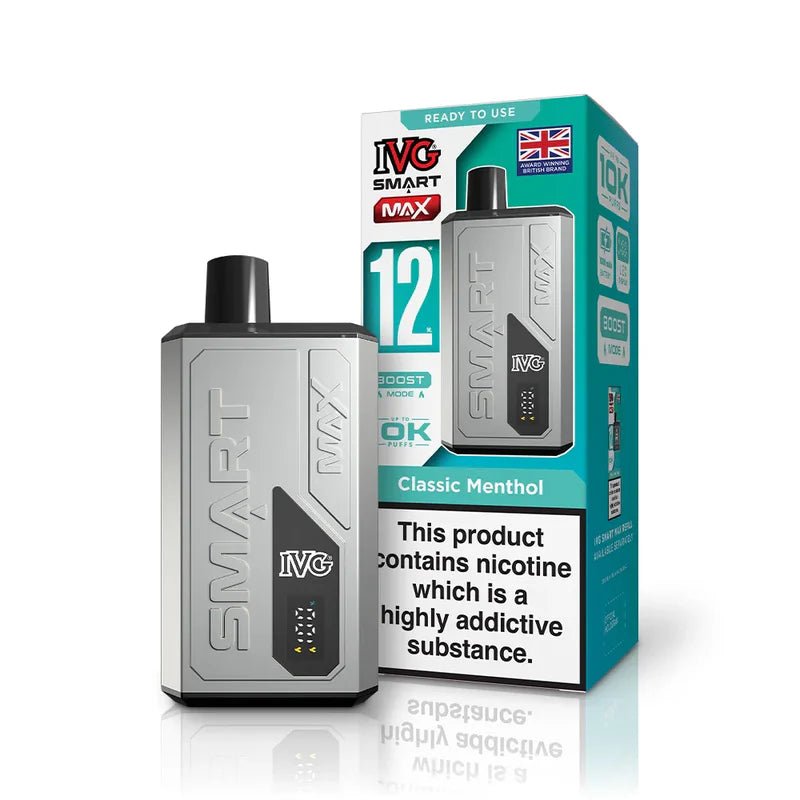 IVG Smart Max 10K Disposable Pod Kit - Eliquid Base - Classic Menthol
