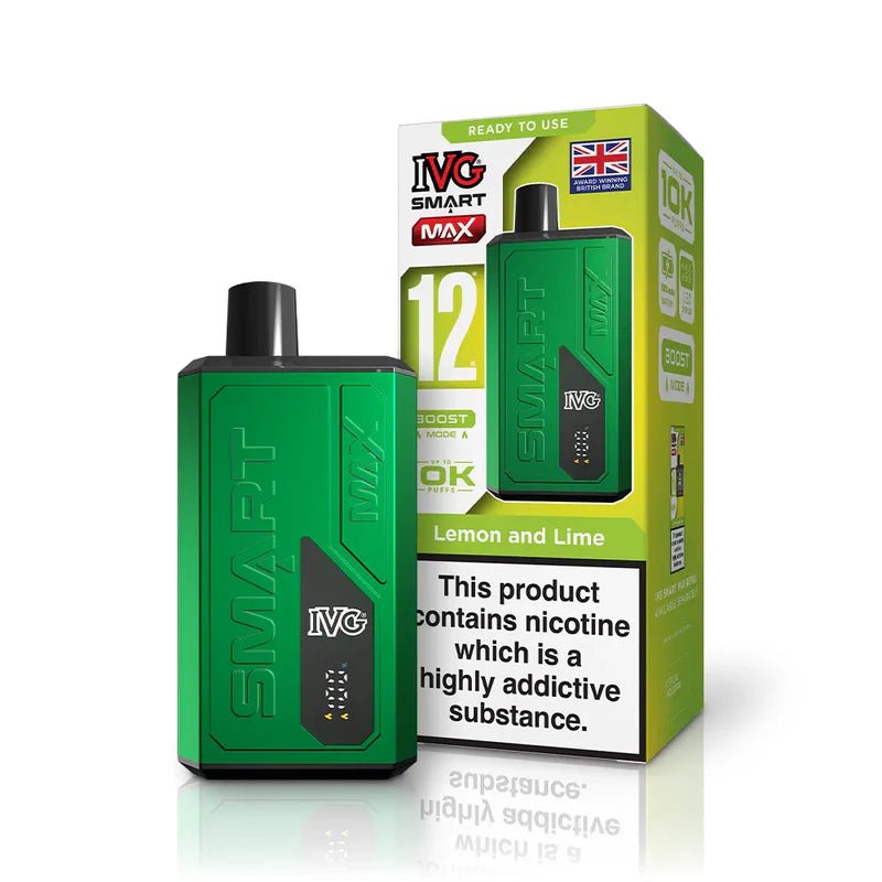 IVG Smart Max 10K Disposable Pod Kit - Eliquid Base - Lemon and Lime