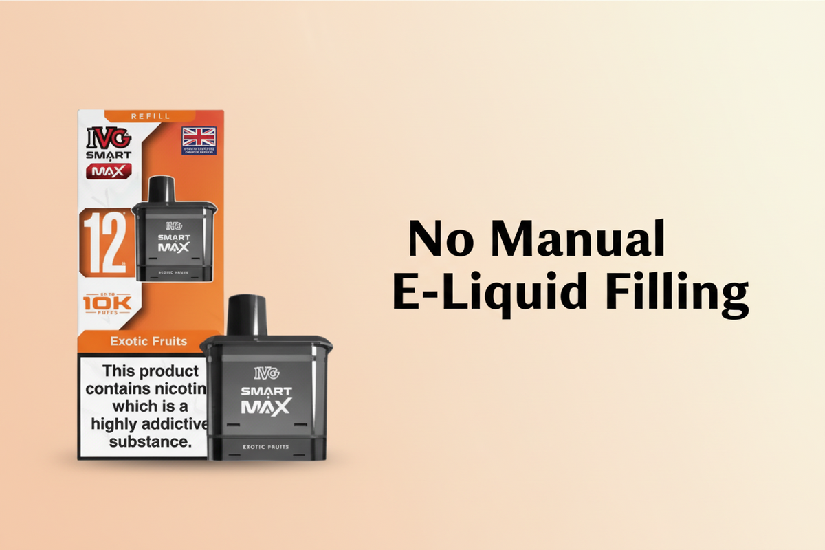 No Manual E-Liquid Filling