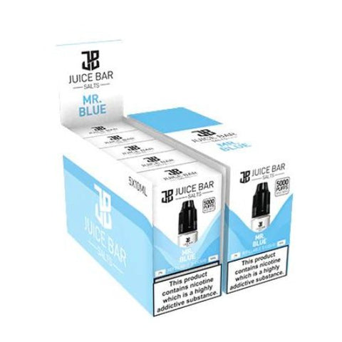 Juice Bar 10ml Nic Salts - Pack Of 5 - Eliquid Base-Mr. Blue
