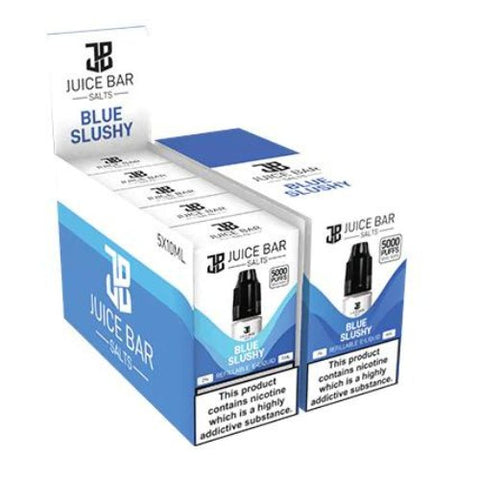 Juice Bar 10ml Nic Salts - Pack Of 5 - Eliquid Base-Blue Slushy