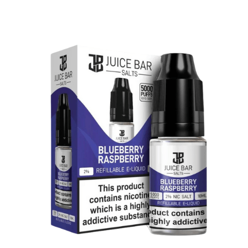 Juice Bar 10ml Nic Salts - Pack Of 5 - Eliquid Base - Blueberry Raspberry