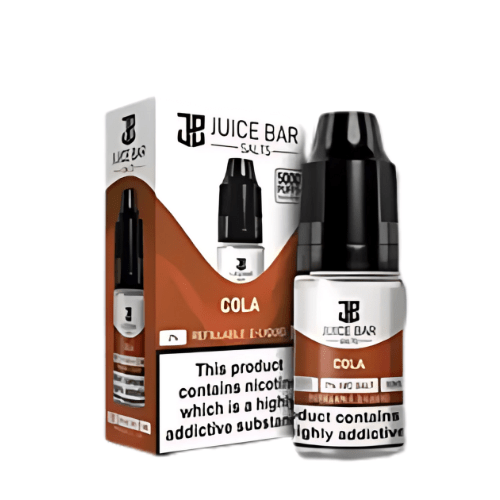 Juice Bar 10ml Nic Salts - Pack Of 5 - Eliquid Base - Cola
