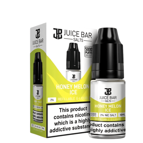 Juice Bar 10ml Nic Salts - Pack Of 5 - Eliquid Base - Honey Melon Ice