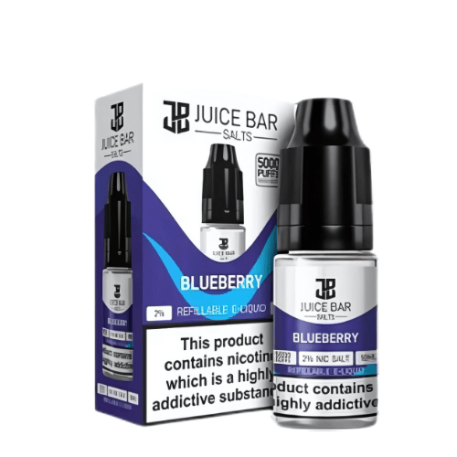 Juice Bar 10ml Nic Salts - Pack Of 5 - Eliquid Base - Blueberry