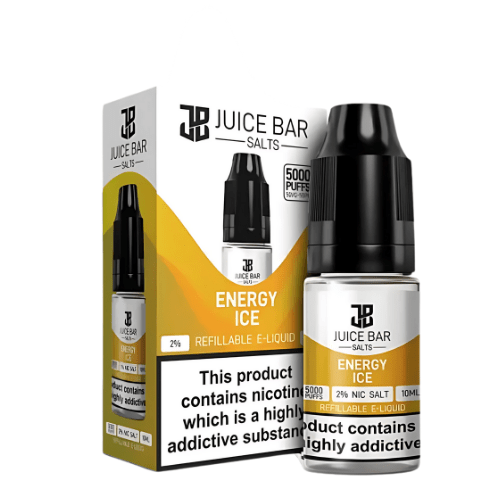Juice Bar 10ml Nic Salts - Pack Of 5 - Eliquid Base - Energy Ice