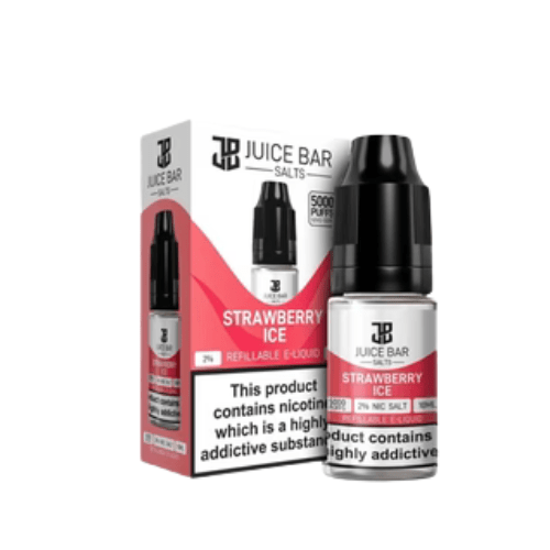 Juice Bar 10ml Nic Salts - Pack Of 5 - Eliquid Base - Strawberry Ice