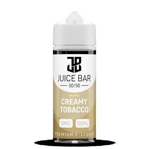 Juice Bar Shortfill 100ml E - Liquid - Eliquid Base - Cream Tobacco