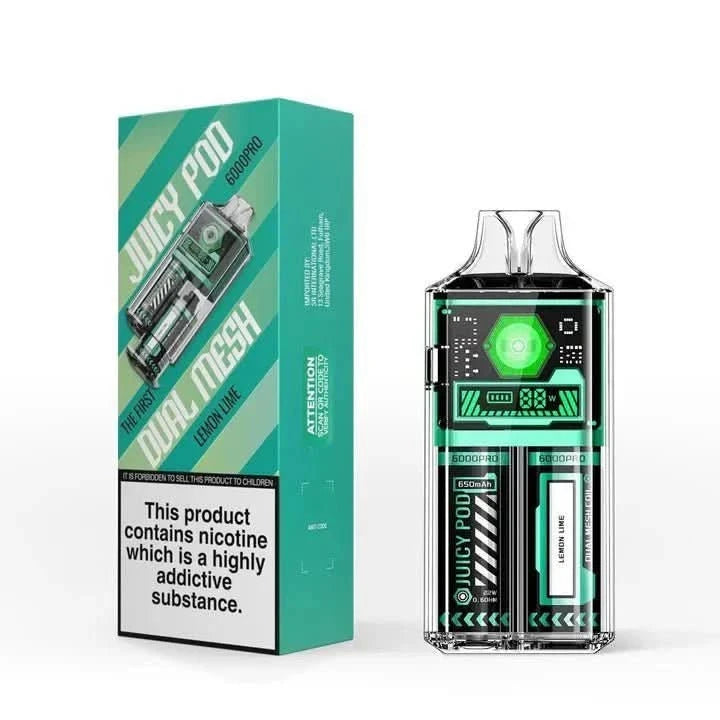 Juicy Pod Good Pro 6000 Disposable Vape Device - Lemon Lime