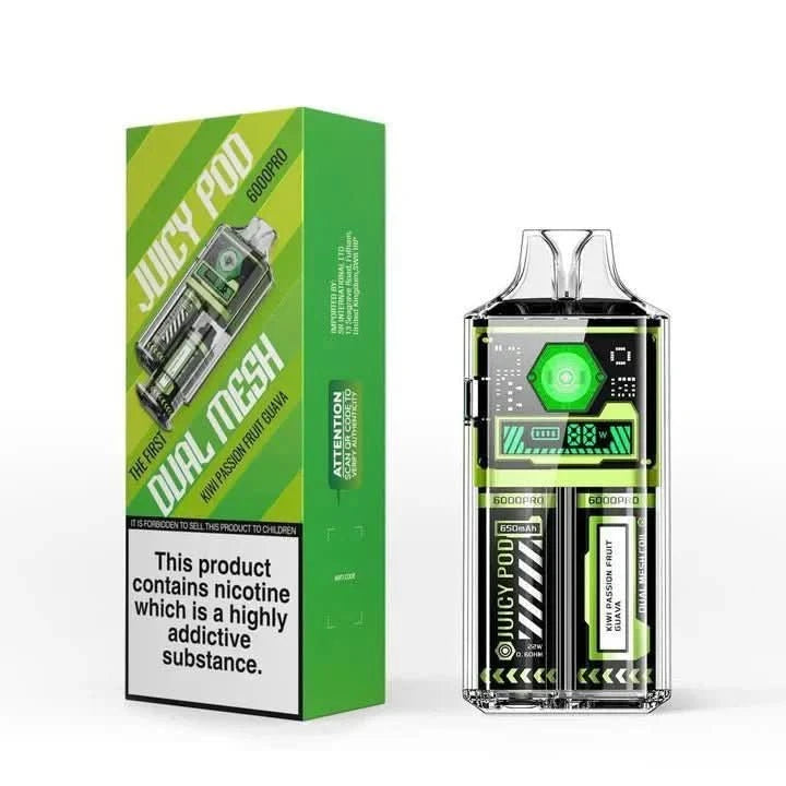 Juicy Pod Good Pro 6000 Disposable Vape Device - Kiwi Passion Fruit Guava