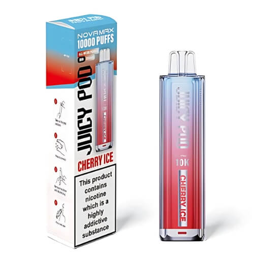 Juicy Pod Nova Max 10000 Disposable Device  20MG,  Cherry Ice