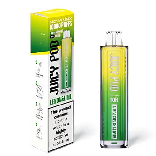 Juicy Pod Nova Max 10000 Disposable Device  20MG, Lemon & Lime