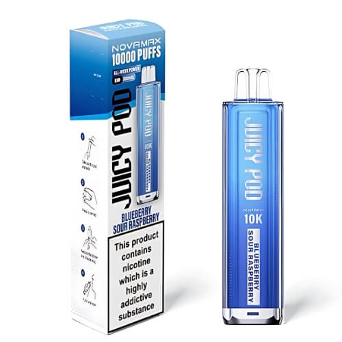 Juicy Pod Nova Max 10000 Disposable Device  20MG,  Blueberry Sour Raspberry
