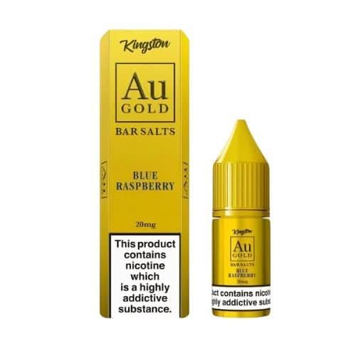 Kingston Au Gold Nic Salts 10ml E - Liquid - Pack of 10 - Blue Raspberry