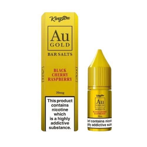 Kingston Au Gold Nic Salts 10ml E - Liquid - Pack of 10 - Black Cherry Raspberry