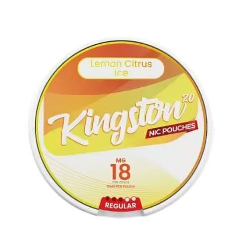 Kingston Nicotine Pouches Fresh Mint in a round can, delivering a crisp and refreshing mint flavour with bold nicotine in a smooth, tobacco-free pouch.