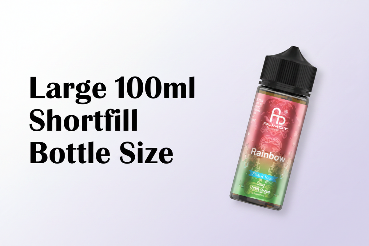 Large 100ml Shortfill Bottle Size