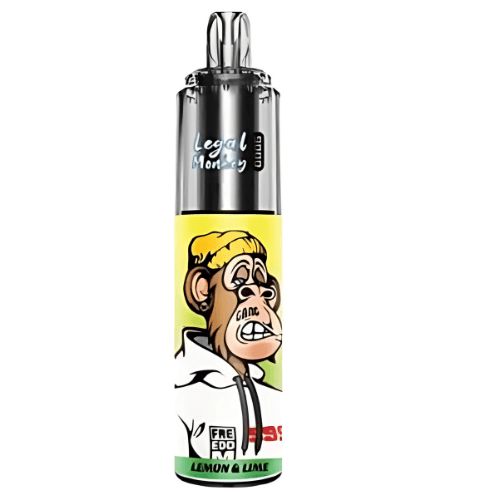 Legal Monkey 9000 puffs Disposable Vape Device - 20MG - Eliquid Base - Lemon and Lime