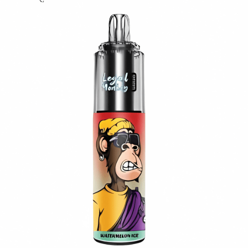 Legal Monkey 9000 puffs Disposable Vape Device - 20MG - Eliquid Base - Watermelon Ice