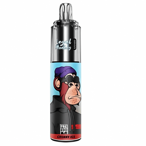 Legal Monkey 9000 puffs Disposable Vape Device - 20MG - Eliquid Base - Cherry Ice