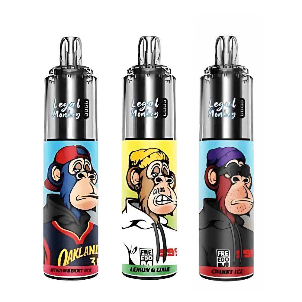Legal Monkey 9000 puffs Disposable Vape Device - 20MG - Eliquid Base - Blueberry Raspberry