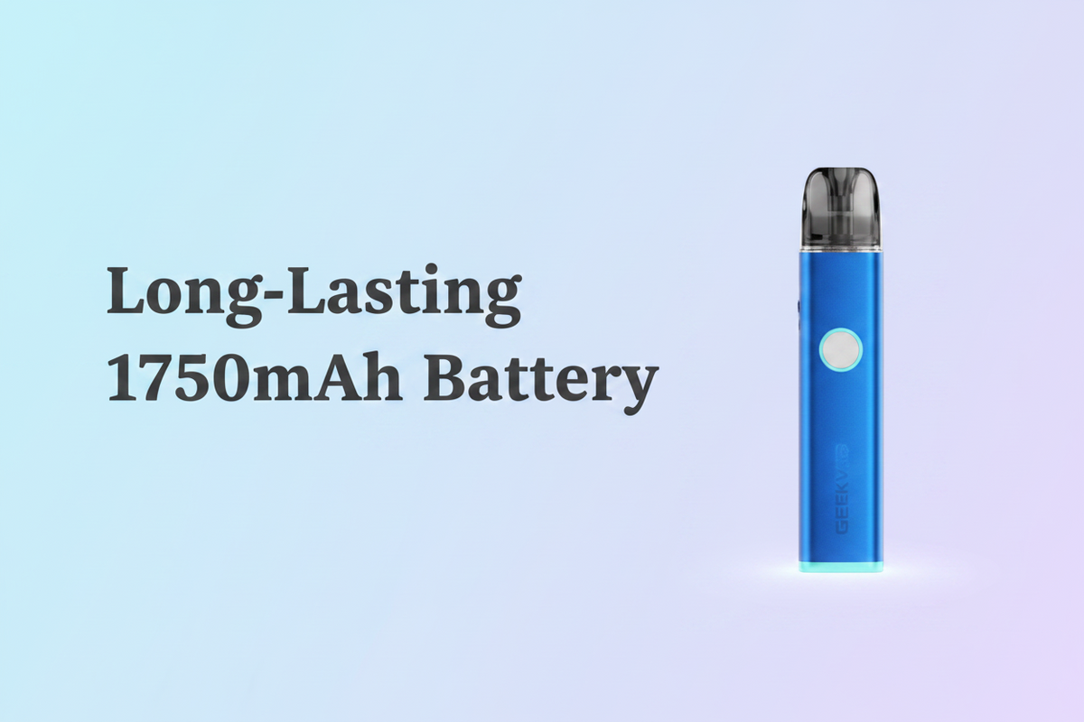 Long-Lasting 1750mAh Battery